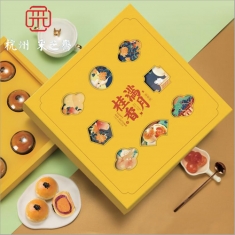 月饼团购 采芝斋【桂香满月】蛋黄酥 官方标准月饼礼盒